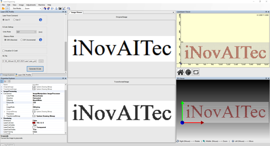 CNC Laser Engraver Software