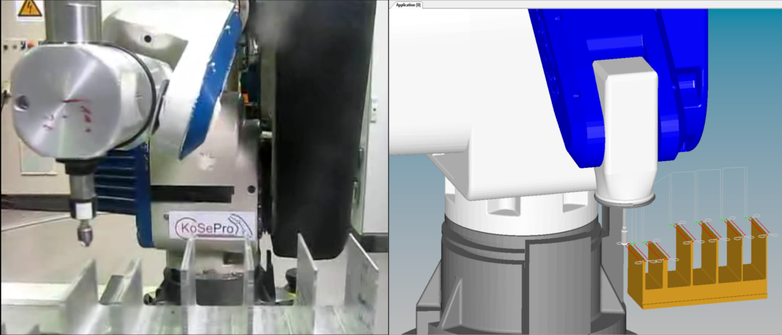 Automated deburring with industrial robots